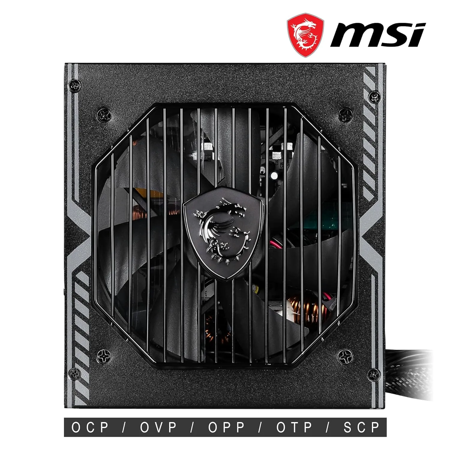 MSI MAG A650BN 650w 80 Plus Bronze Desktop Power Supply view 3